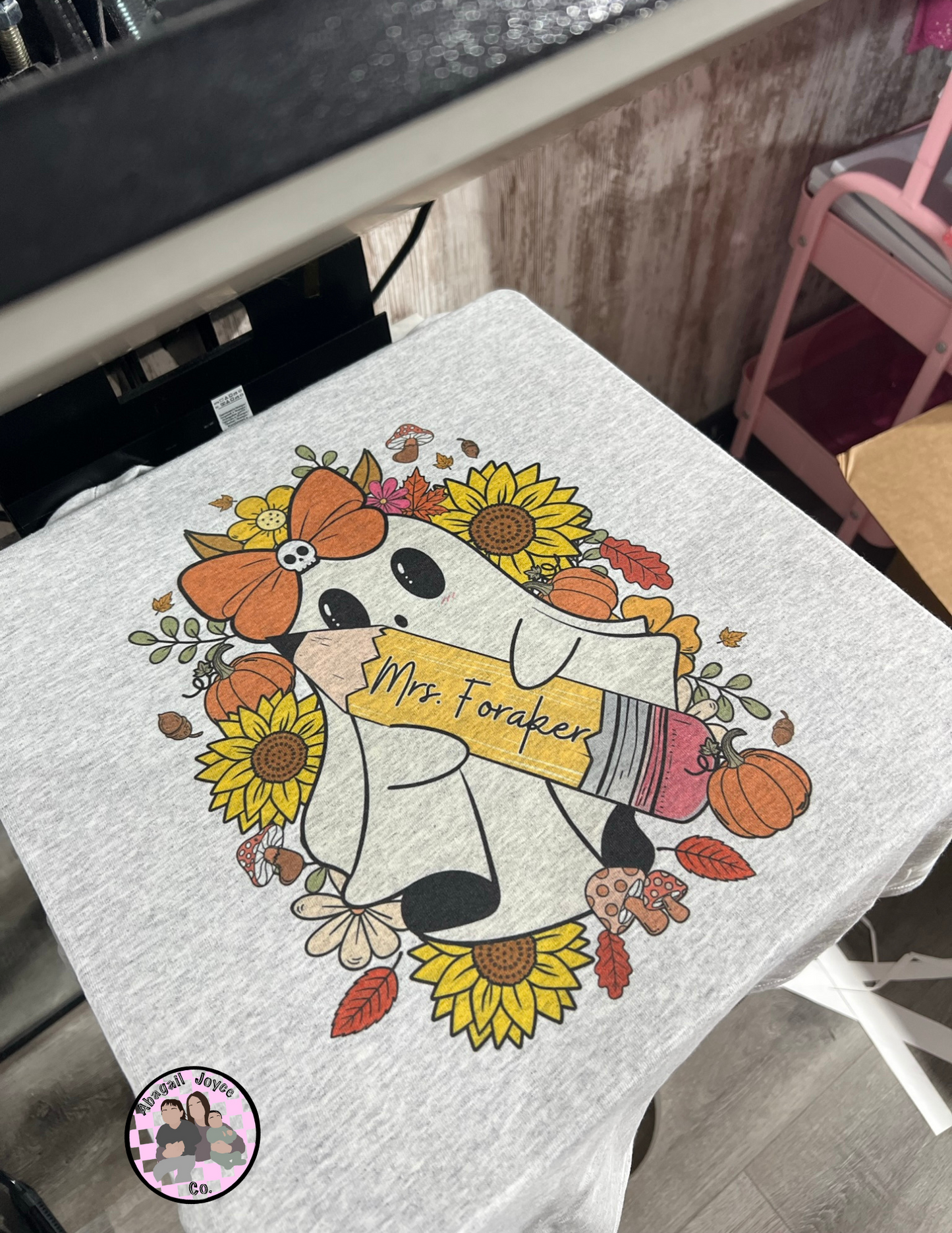 Teacher custom ghosty π» preorder 15 business day turn around time (leave name in order special instructions at check out)