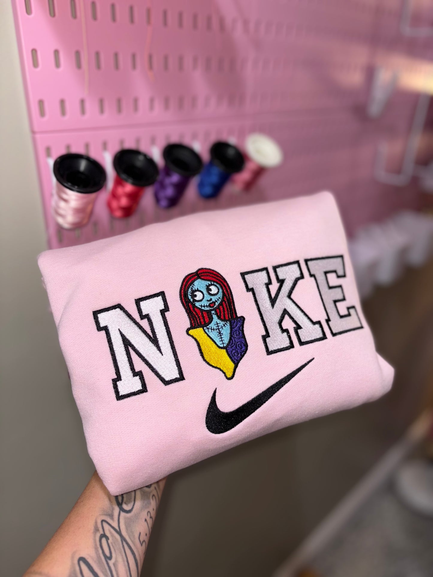 Skeleton embroidered crew preorder 28 business day turn around time