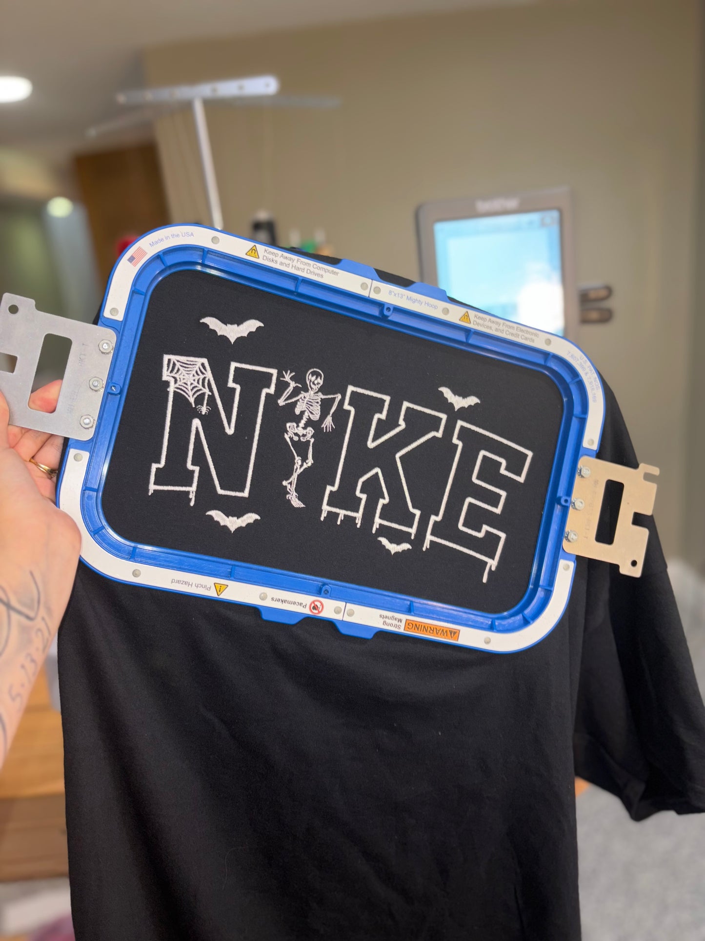 Skelly embroidered tshirt preorder 28 business day turnaround time