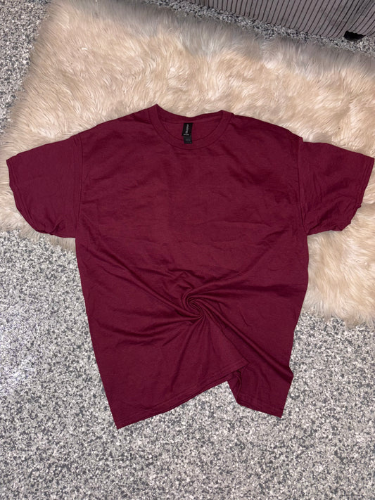 Blank tshirt- maroon