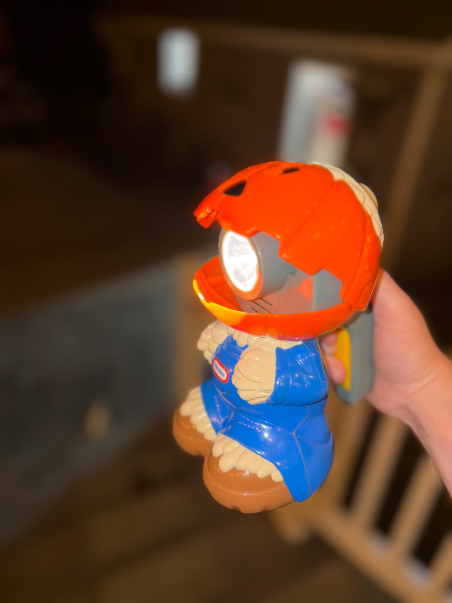 Vintage little tikes pumpkin head flash light