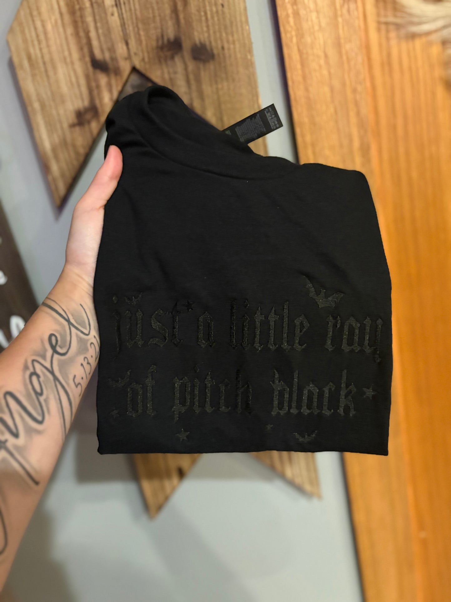 Just a little ray of pitch black π¦β¨ preorder 28 business day turn around time