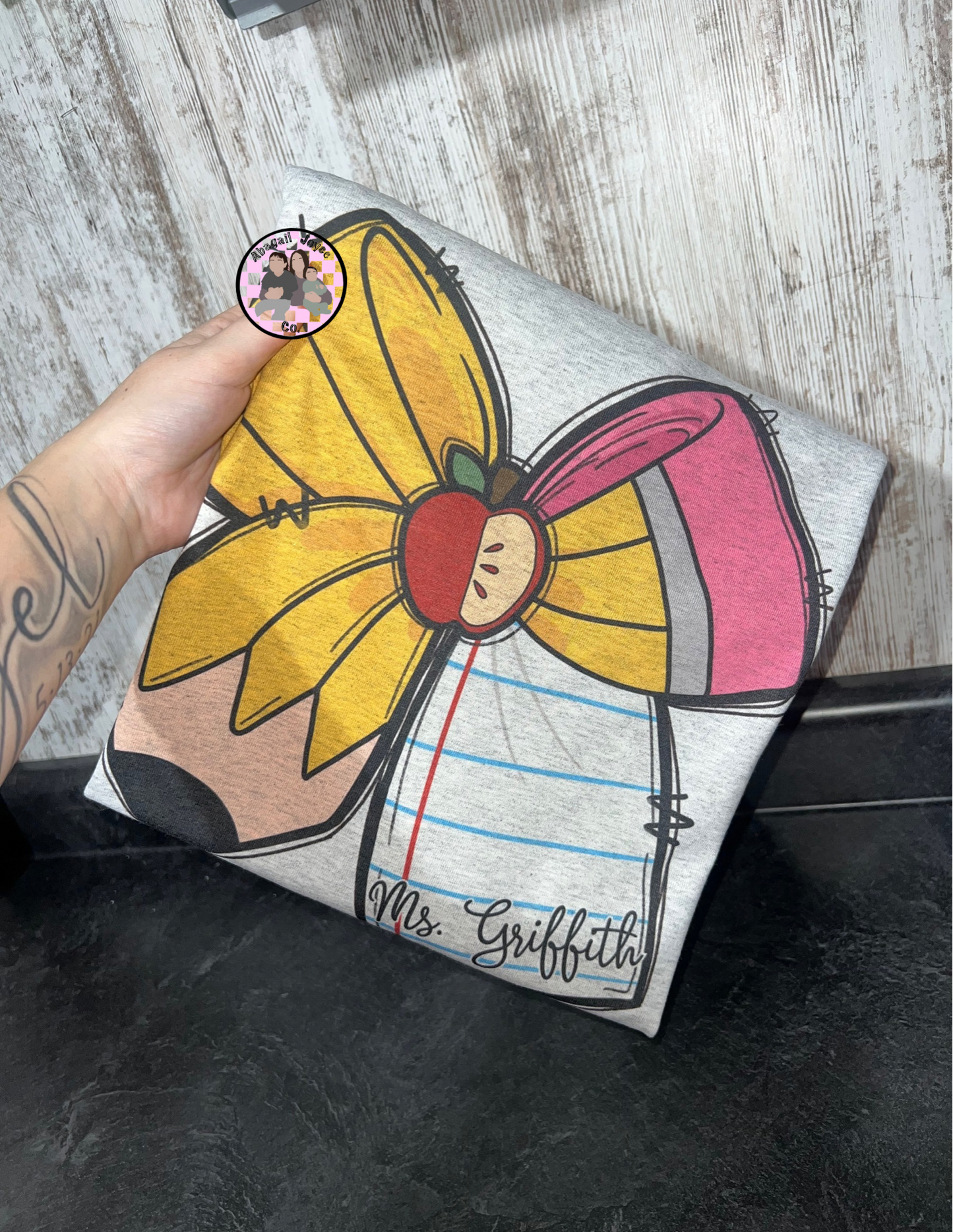 Teacher bow T-shirt preorder 15 business day turn around time