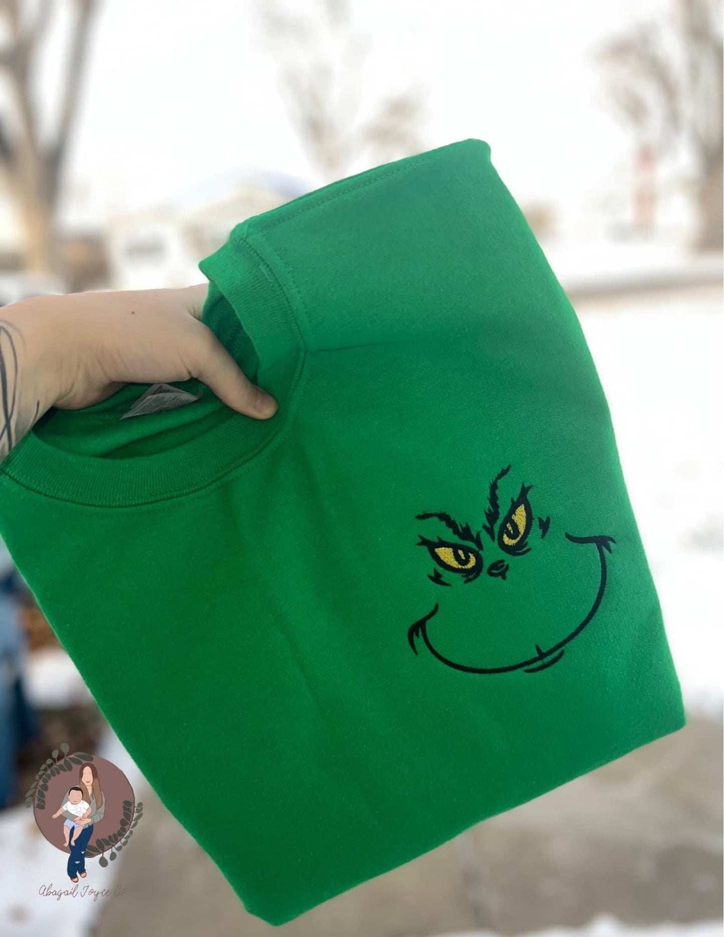 Green guy embroidered crew π preorder 28 business day turn around time
