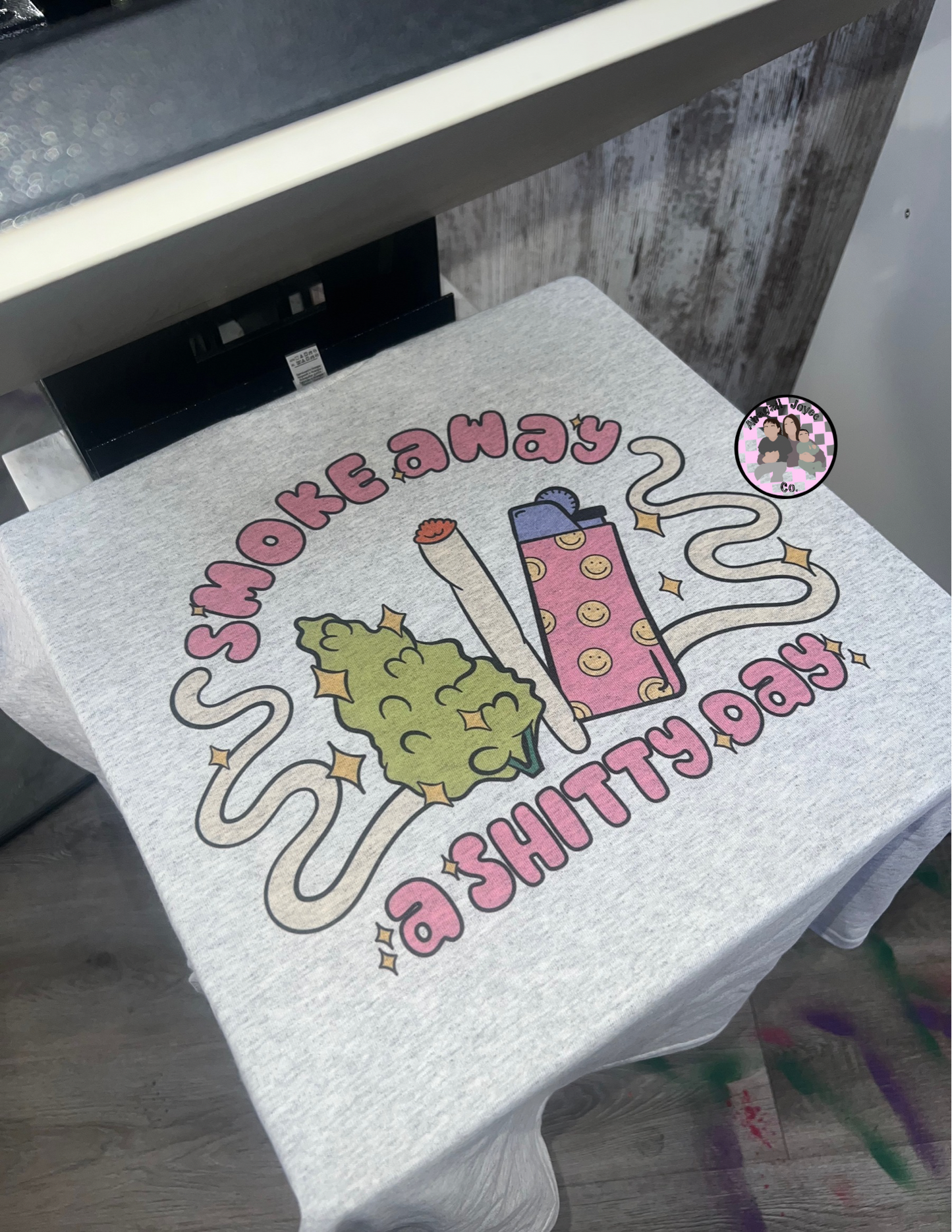 Smoke away TSHIRT preorder 15 business day turn around time
