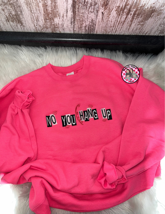 No you hang up! Embroidered crew preorder 28 business day turn around time 📞🔪