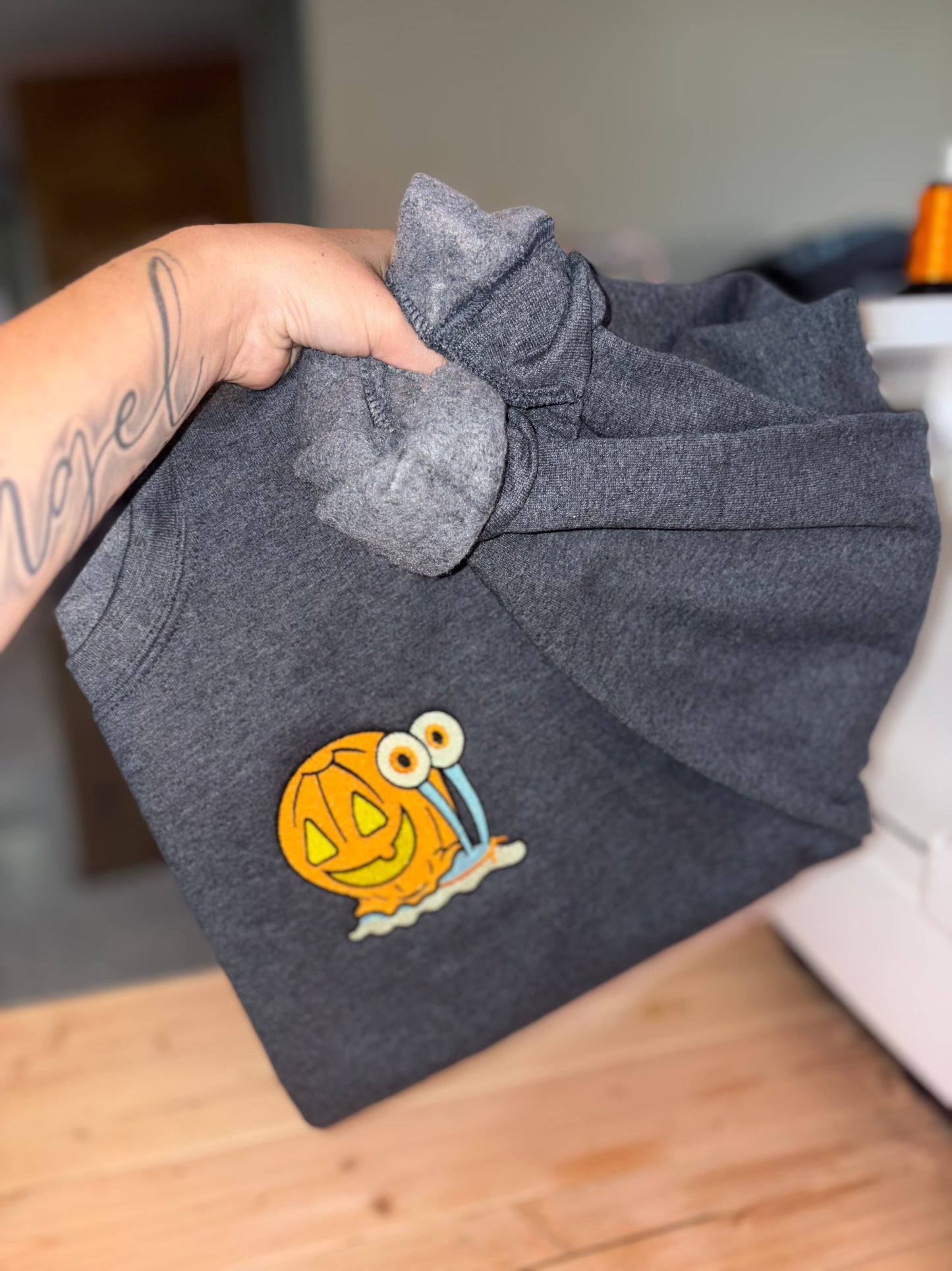 SpongeBob pumpkin embroidered crew π Preorder 28 business day turn around time