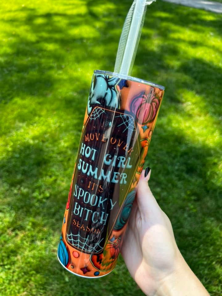 Move over hot girl summer 20oz tumbler •preorder 15 business day turn around time