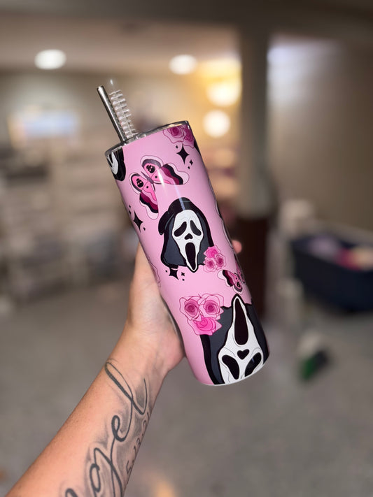 Ghost face 20oz tumbler