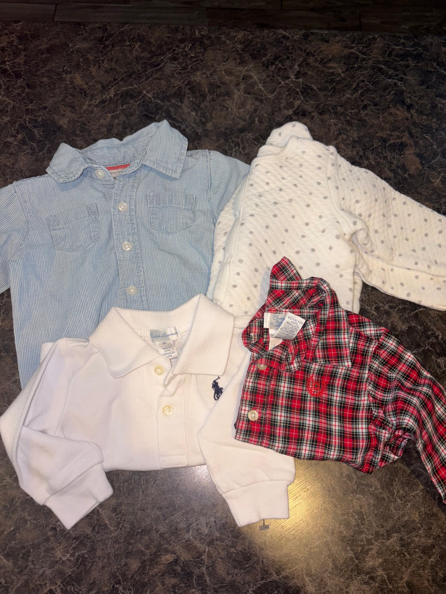Size 3M baby bundle (will be custom name embroidered)- preorder 15 business day turn around time