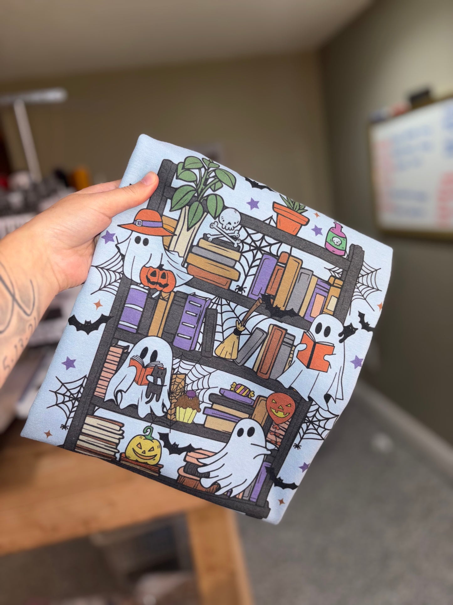 Spooky bookshelf preorder 15 business day turn around time