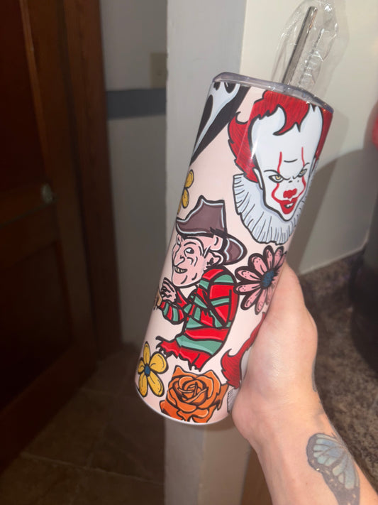 Horror 20oz tumbler •preorder 15 business day turn around time