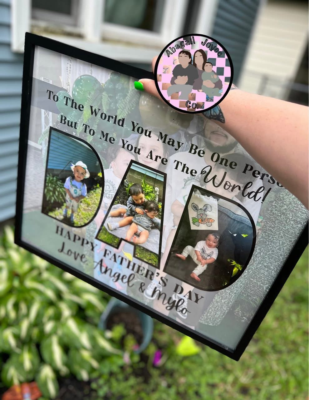 Father’s Day 16 by 20 framed photo preorder ETA- before Father’s Day
