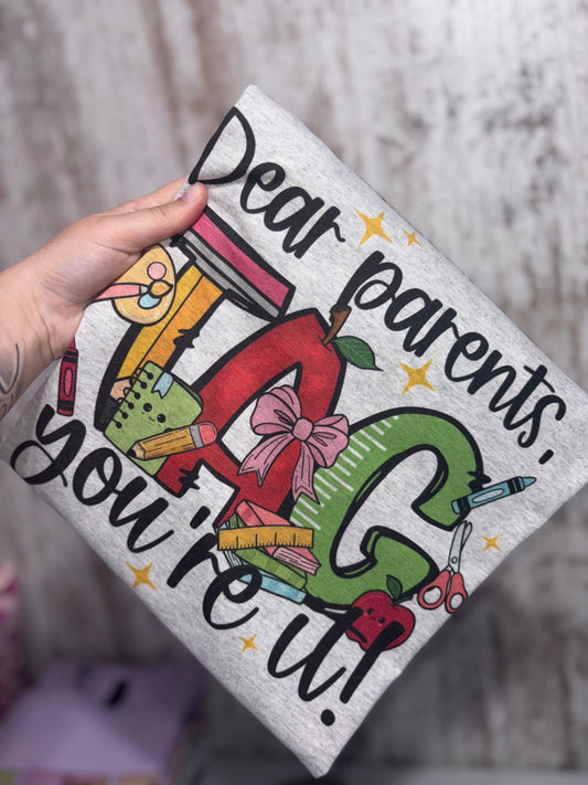 Tag you’re it!📚 preorder 15 business day turn around time