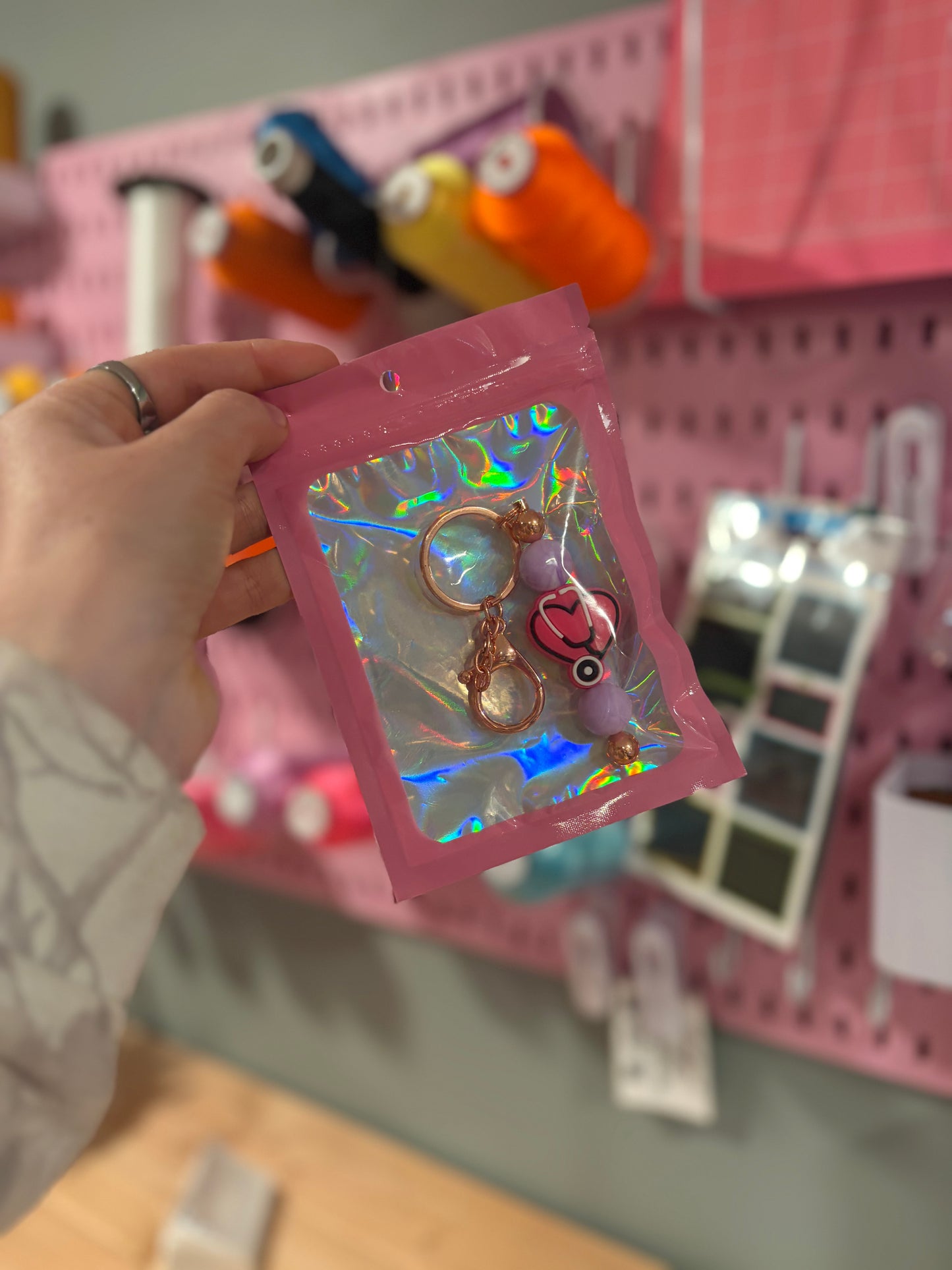Stethoscope keychain