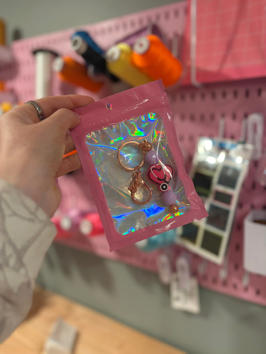 Stethoscope keychain