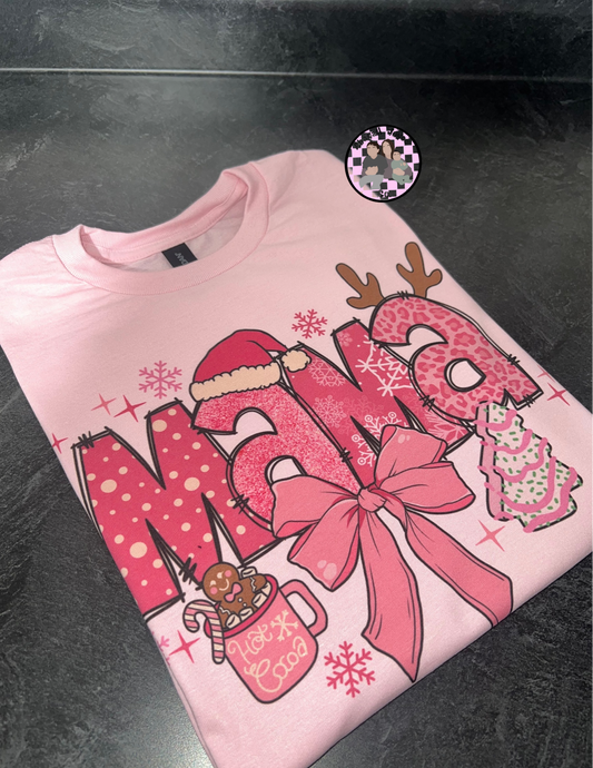 Christmas mama T-shirt preorder 15 business day turn around time
