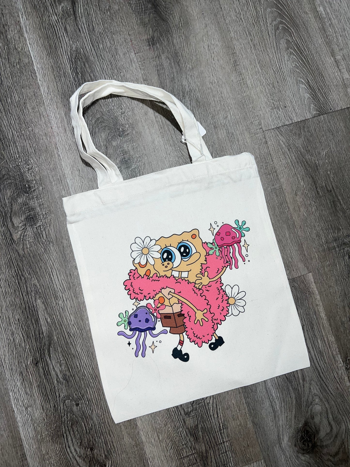 Fancy pants canvas tote bag