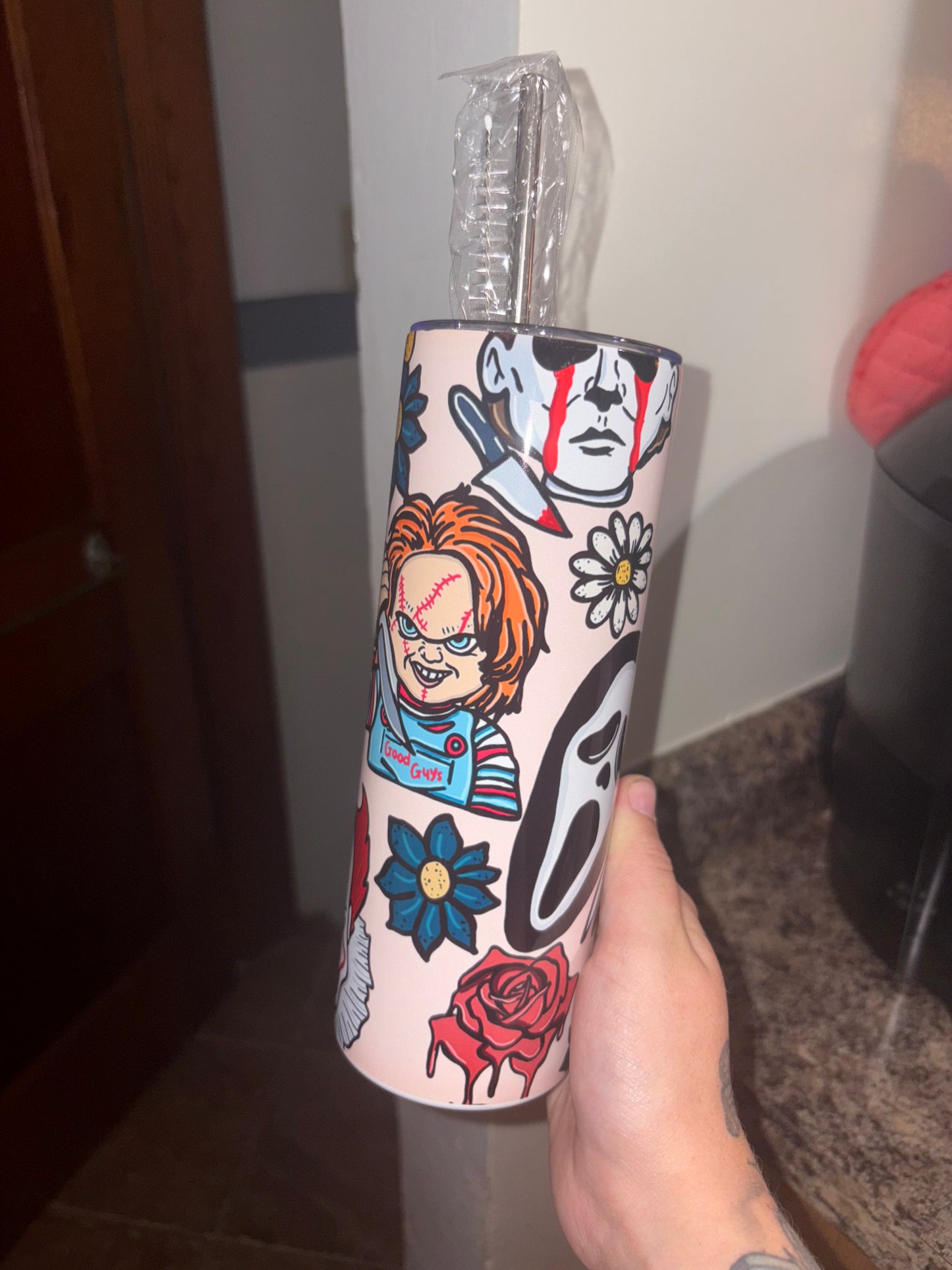 Horror 20oz tumbler •preorder 15 business day turn around time