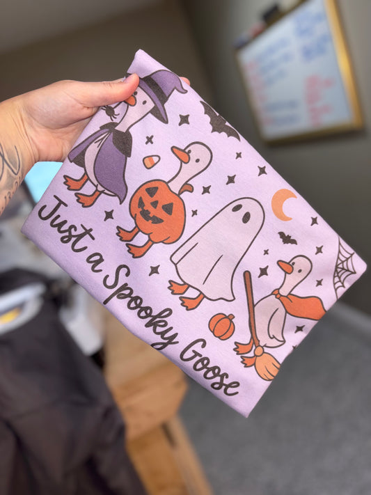 Spooky goose tshirt preorder 15 business day turn around time