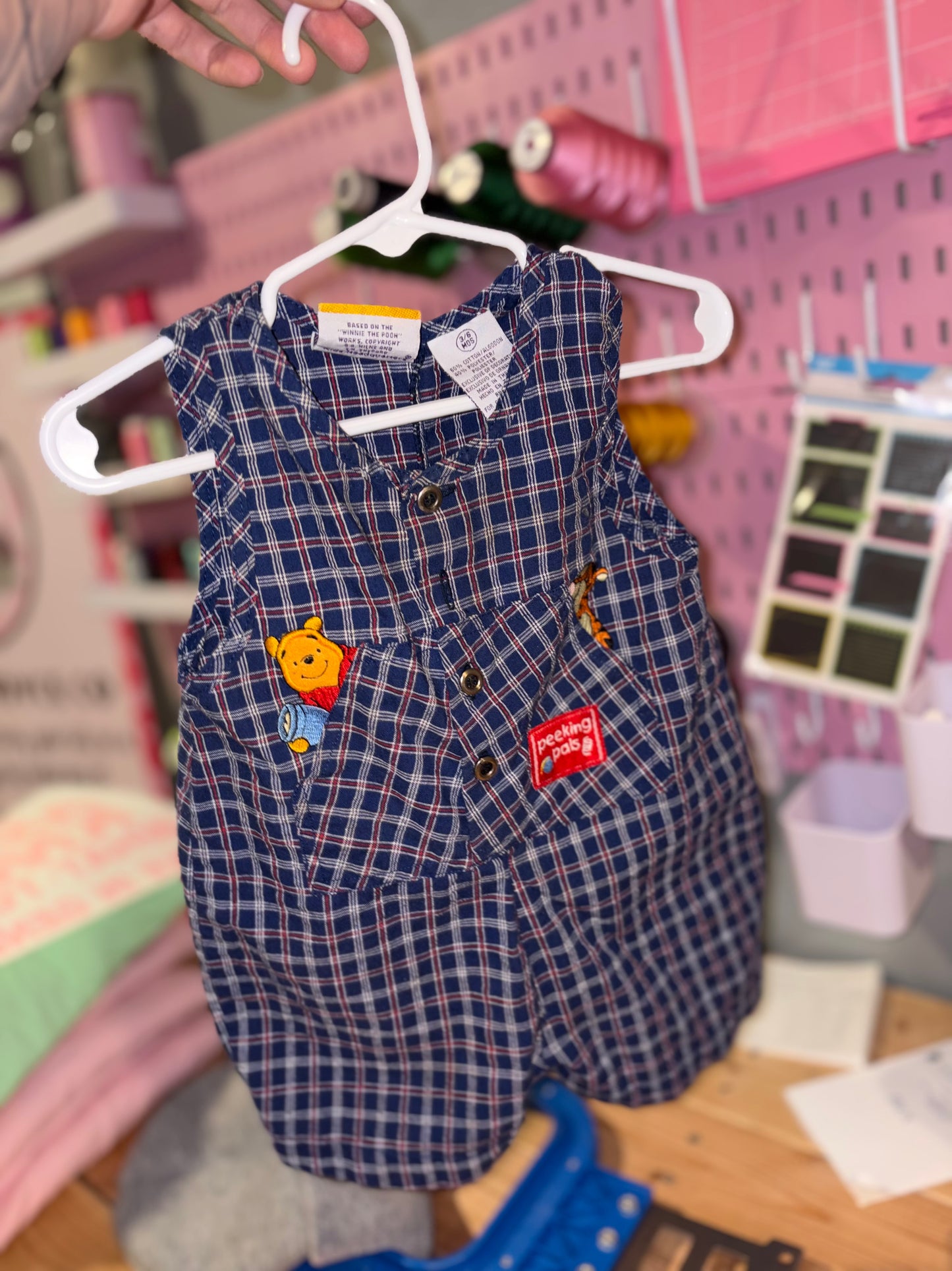 Vintage Pooh overalls size 3-6M
