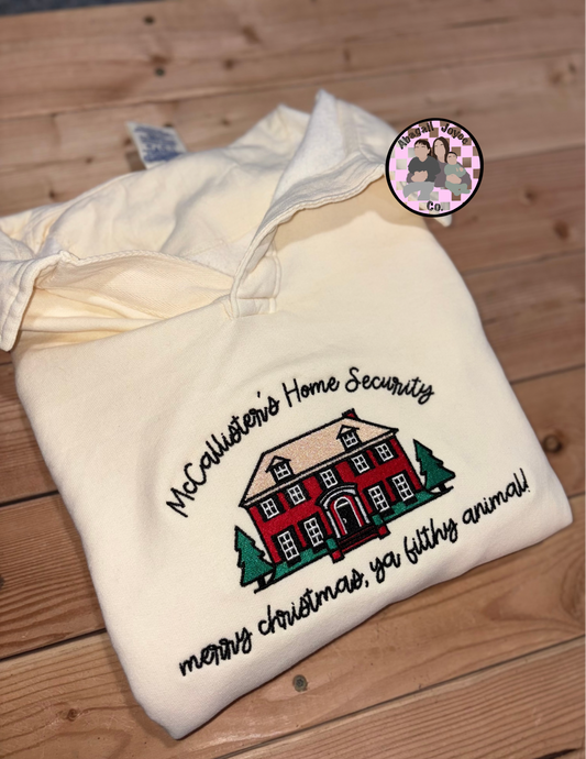 Filthy animal embroidered quarter fold sweatshirt. Preorder 28 business day turn around time