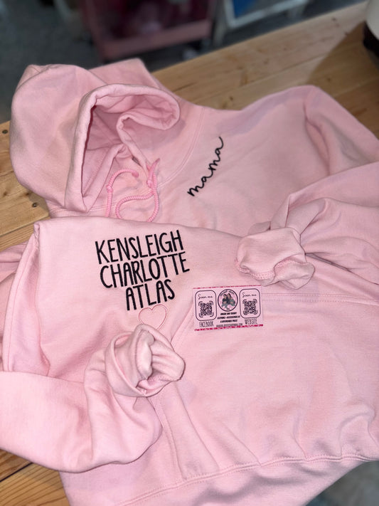 Embroidered mama hoodie 🥰 Preorder 28 business day turn around time
