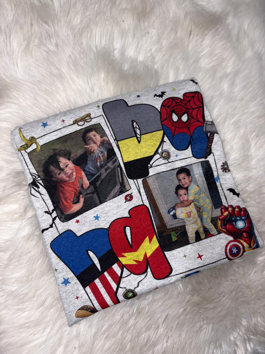 FATHERS DAY custom super hero- preorder 15 biz day tat