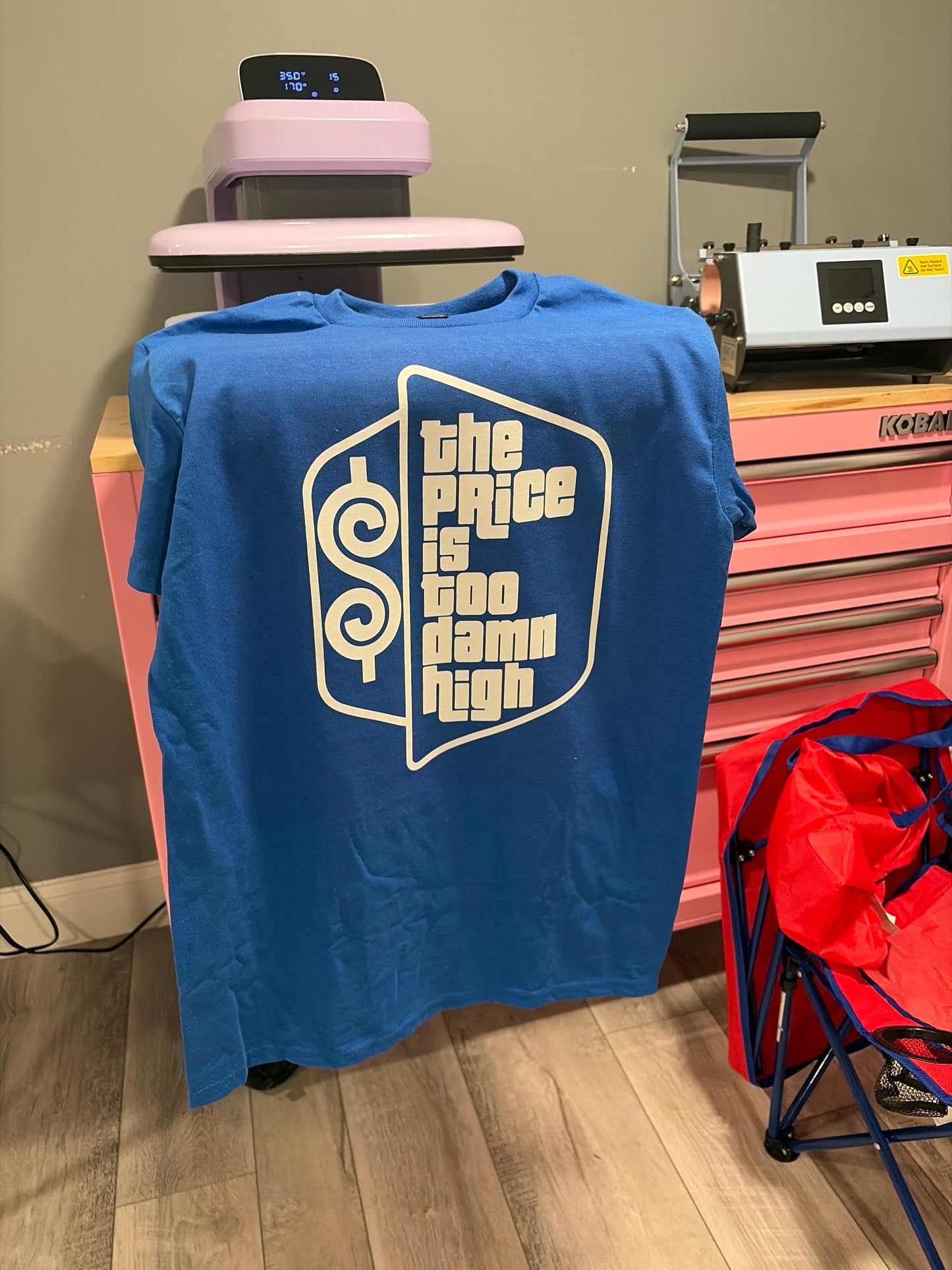 Price it too high size small tshirt