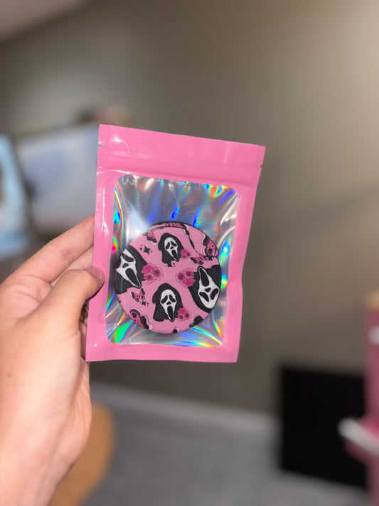Ghost face car coaster set