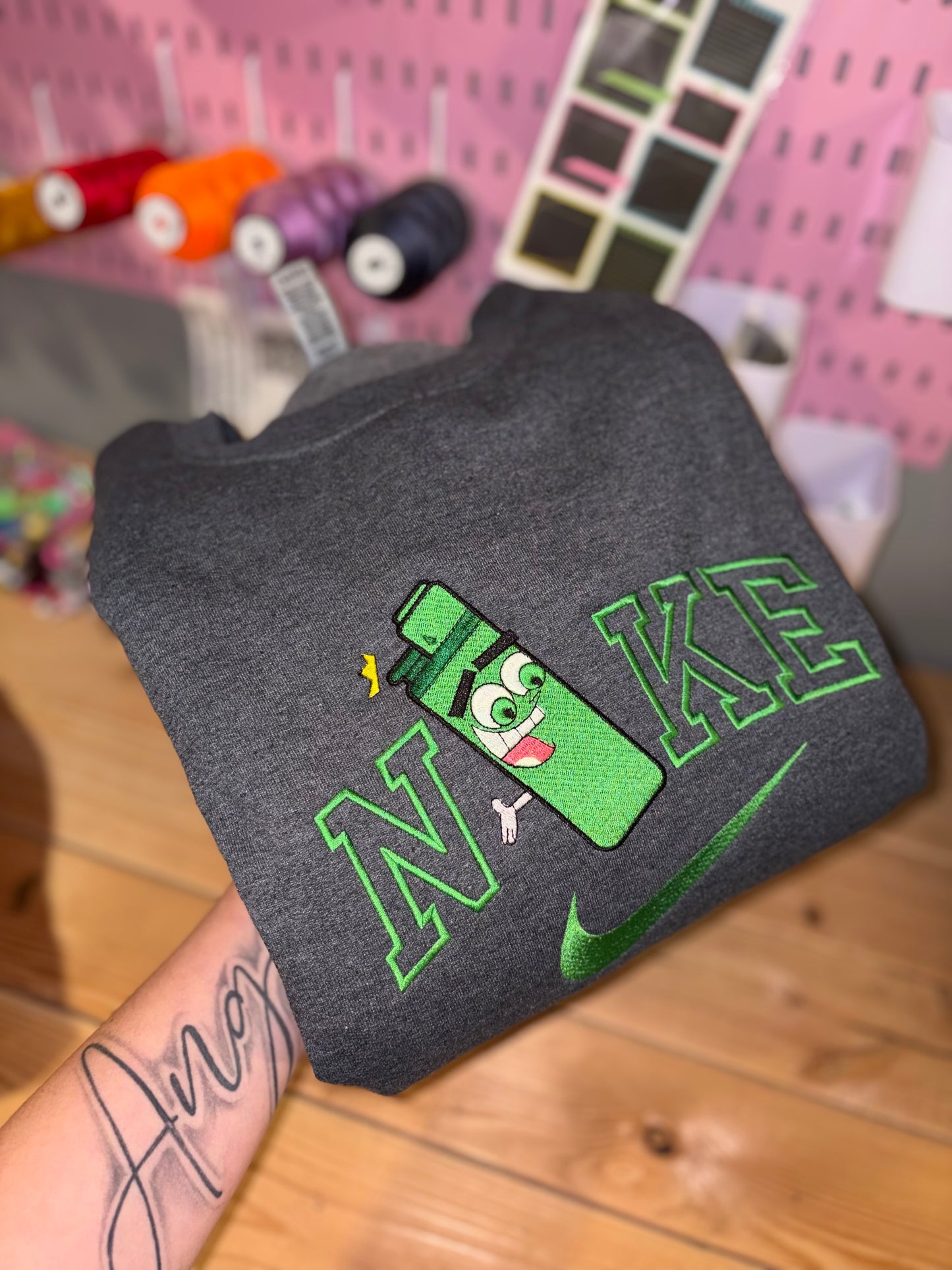 Cosmo lighter embroidered sweatshirt preorder 28 business day turn around time