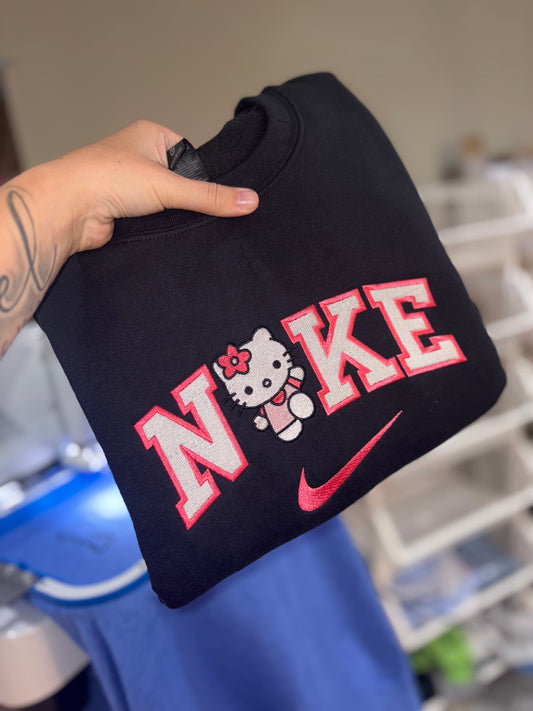 Kitty embroidered crew preorder 28 business day turn around time