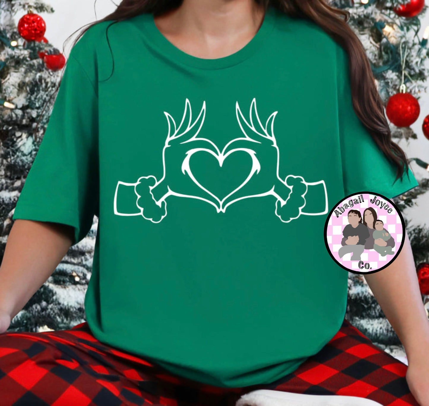 Heart hands white ink design (design for blank shirt).