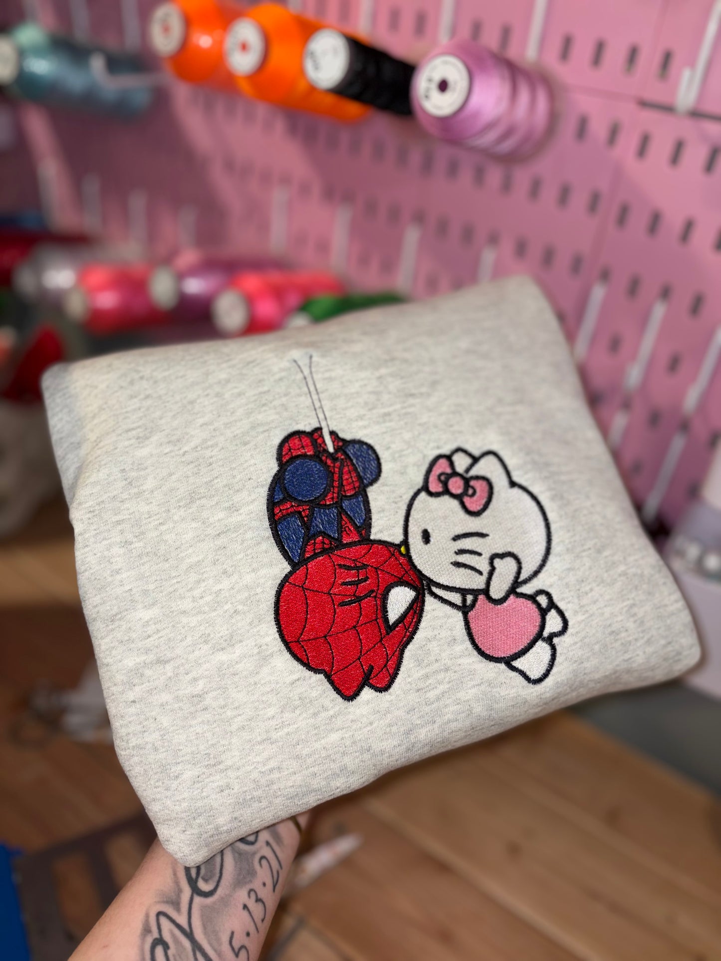HK & S embroidered crew preorder 28 business day turn around time