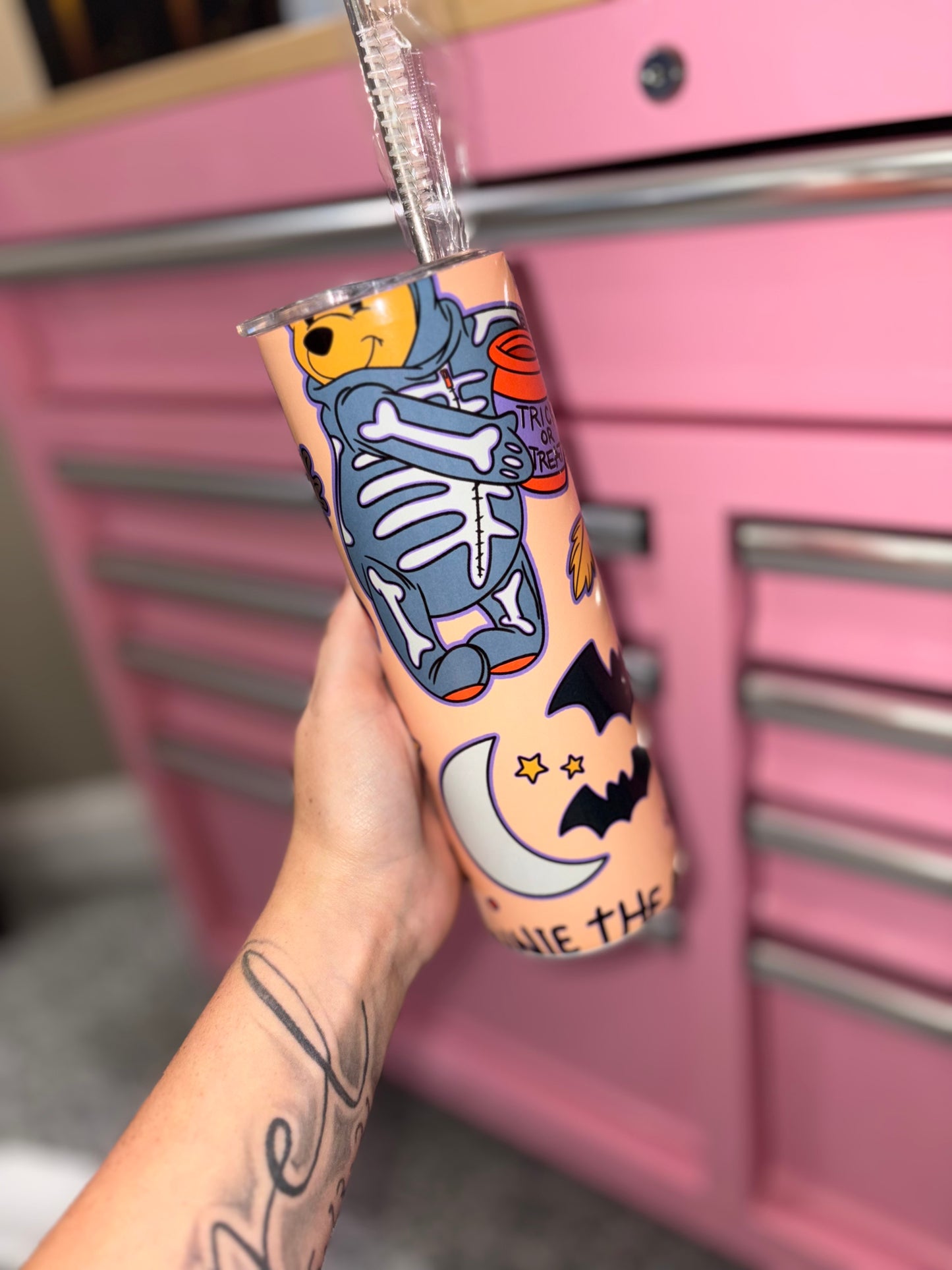 Boo bear 20oz tumbler •preorder 15 business day turn around time