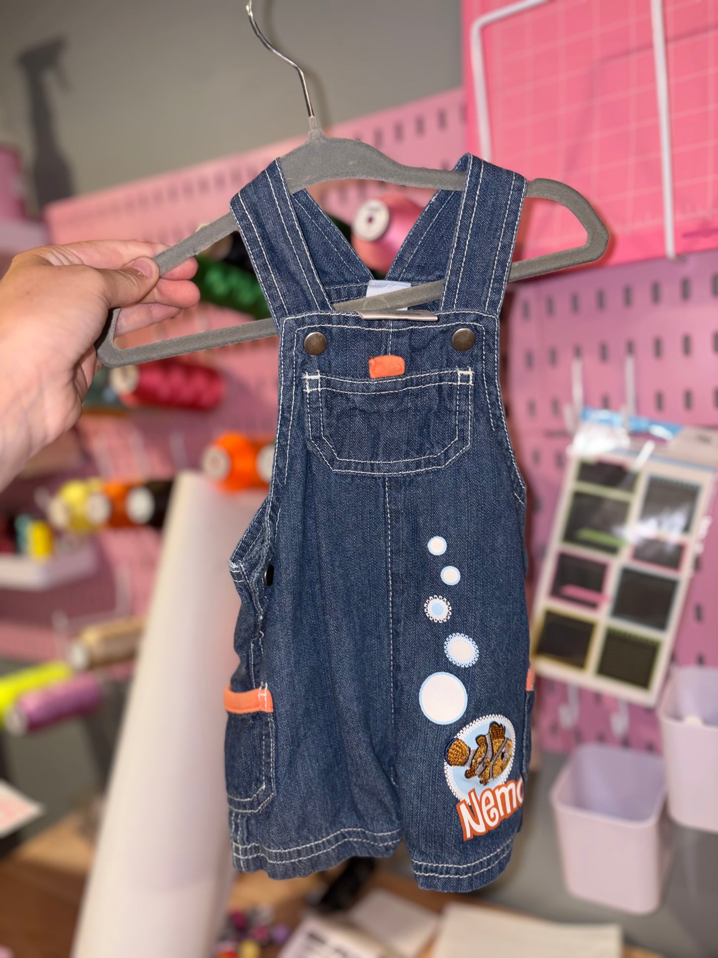 Vintage finding Nemo overalls size 0-3M