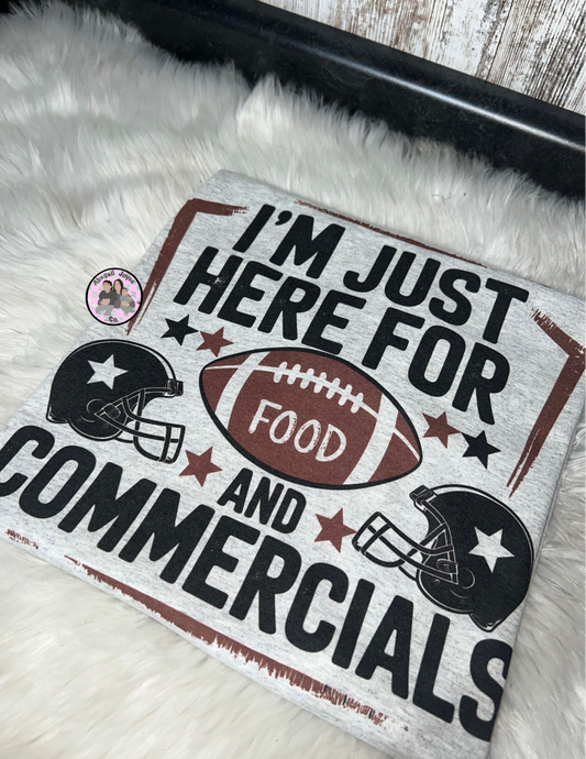 Im just here for the food & commercials 🏈 preorder 15 business day turn around time