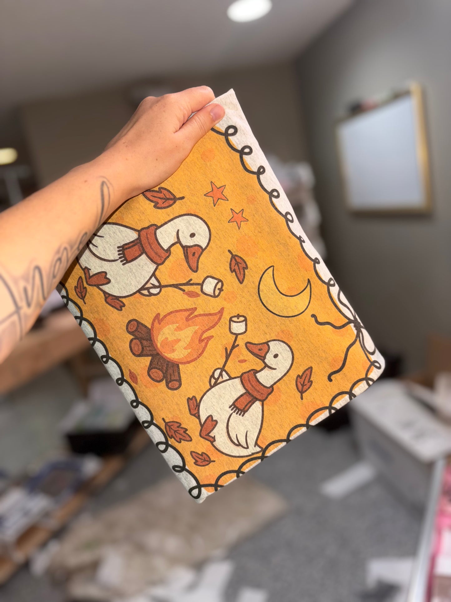 Fall campfire goose tshirt preorder  15 business day turn around time