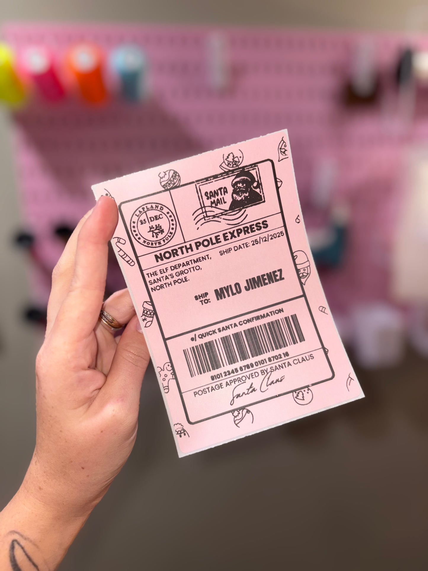 Custom Christmas Gift Tags (stickers) 🎁 preorder 15 business day turn around time