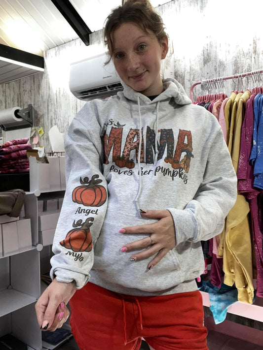 This mama loves her pumpkins! 🎃 preorder 15 business day turn around time
