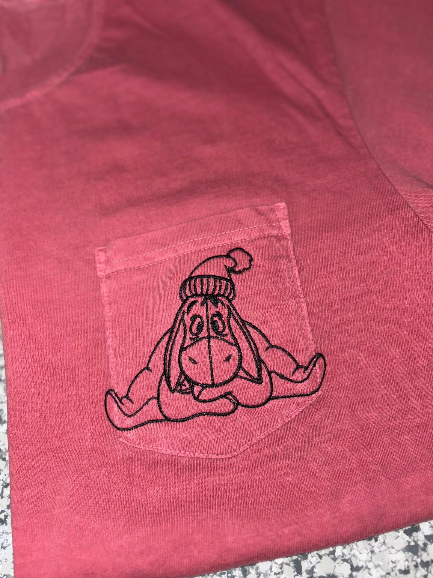 Christmas embroidered T-shirt preorder 28 business day turnaround time