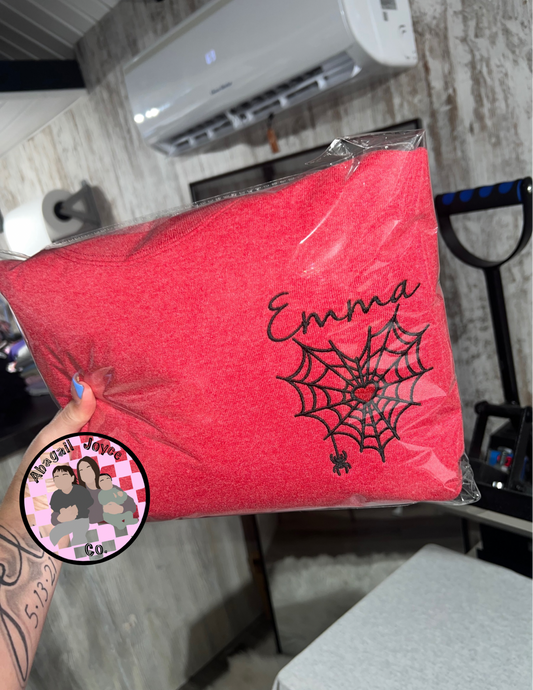 Custom web embroidered crew 🕸 preorder 28 business day turn around time