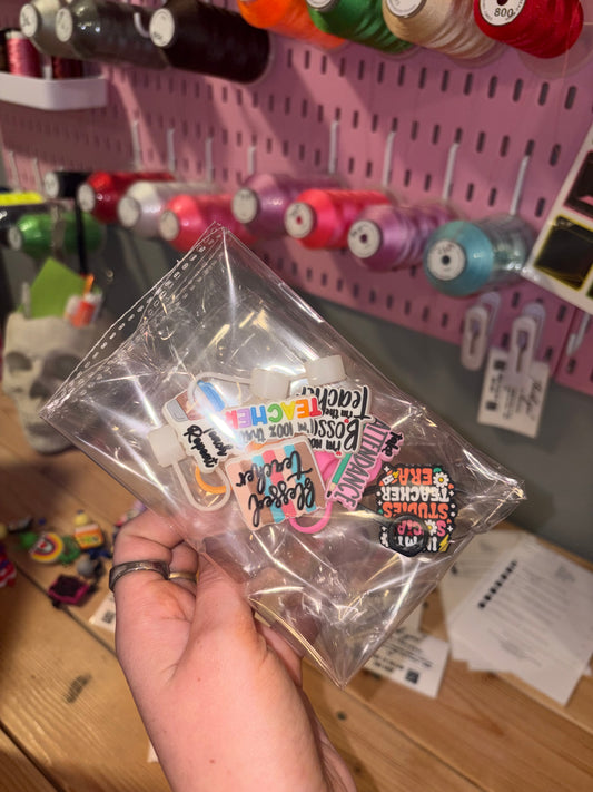 Teacher straw topper bundle