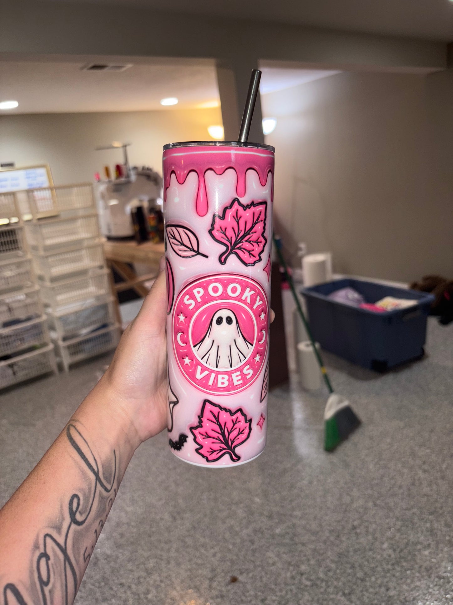 Spooky season 20oz tumbler •preorder 15 business day turn around time