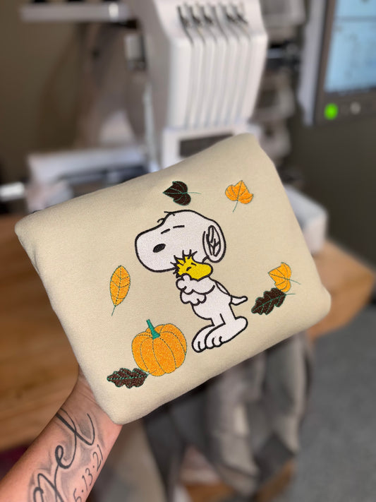 Dog fall embroidered crew preorder 28 business day turn around time