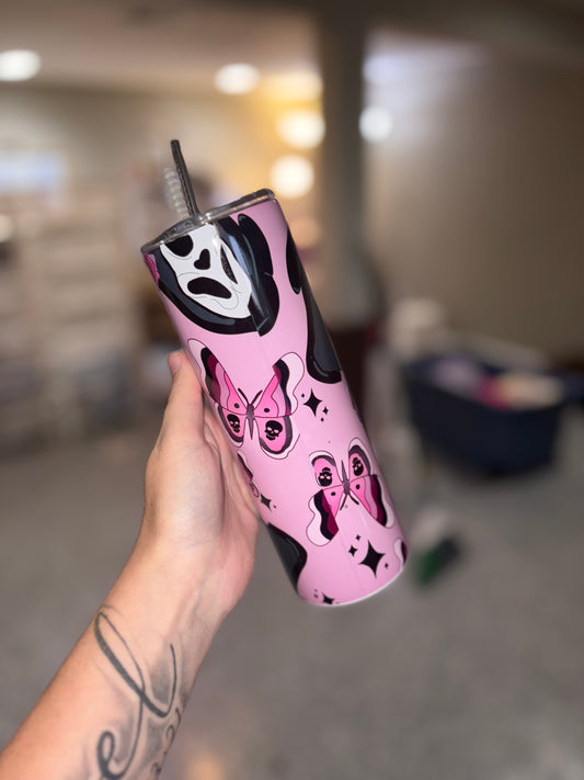 Ghost face 20oz tumbler