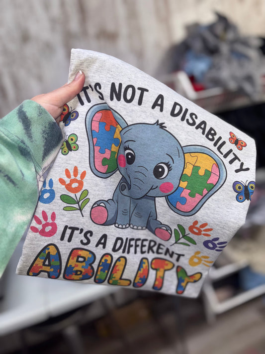 Not a disability tshirt preorder 15 business day turn around time