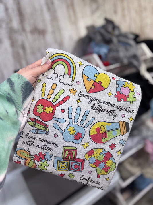 I love someone with autism tshirt preorder 15 business day turn around time